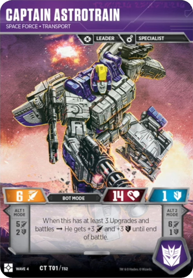 Captain Astrotrain, Space Force Transport