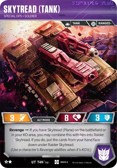 Skytread (Tank), Special Ops Soldier